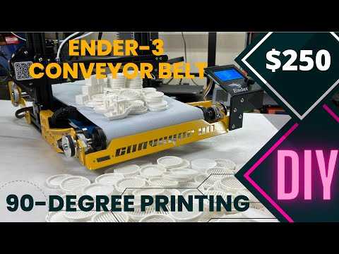 Turn your Ender-3 into a conveyor BELT 3D printer, 90-degree continuous printing, batch production