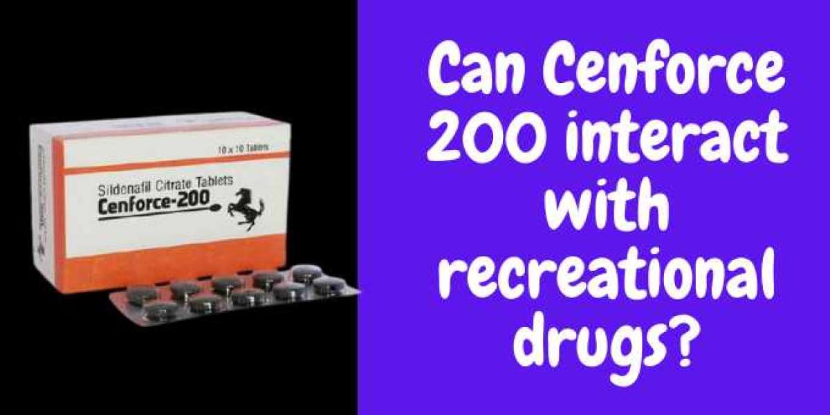 Can Cenforce 200 interact with recreational drugs?