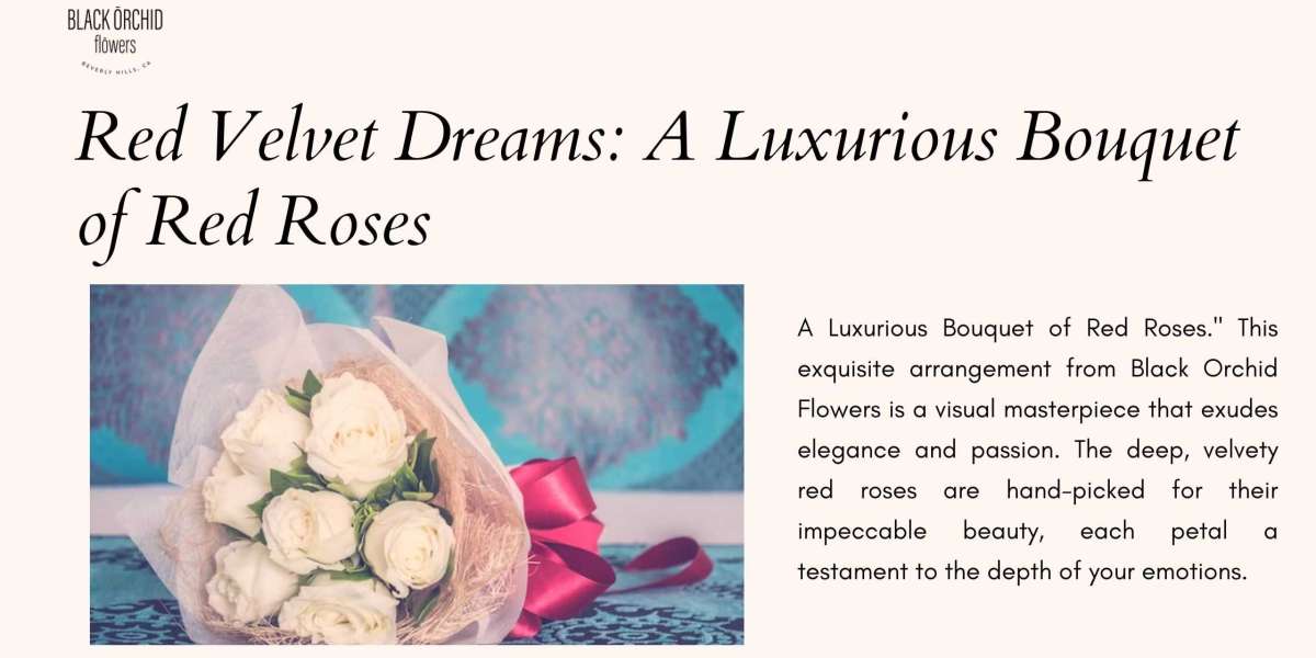 Red Velvet Dreams: A Luxurious Bouquet of Red Roses