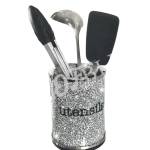 Crushed Crystal Utensils Pot Silver Profile Picture
