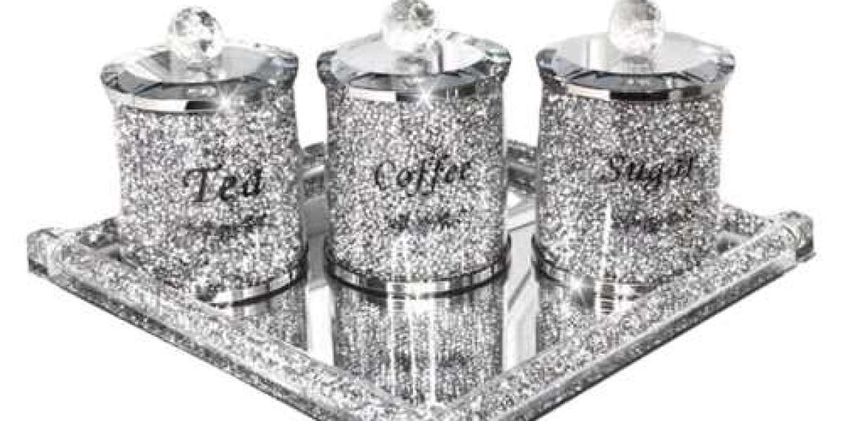 Crystal Set of 3 Tea Coffee and Sugar: A Blend of Elegance and Functionality