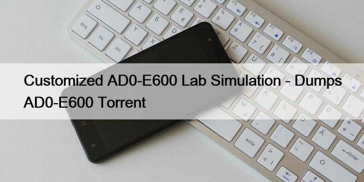 Customized AD0-E600 Lab Simulation - Dumps AD0-E600 Torrent