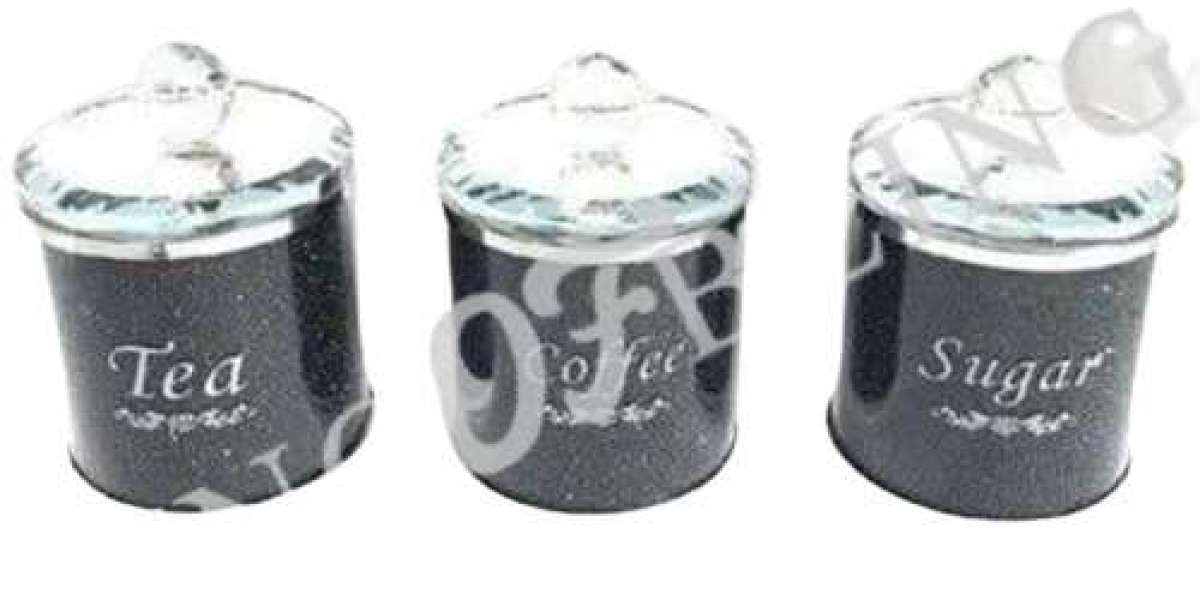 Crushed Diamond Jars: Stylish and Functional Storage for Tea, Coffee, and Sugar