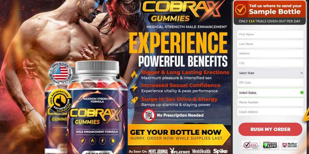 CobraX Gummies [Male Enhancement] To Enhance Maximum Strength And Libido Size!