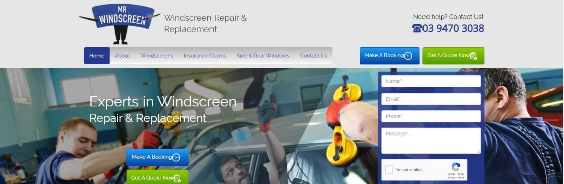 Mr Windscreen Repair and Replacement Cover Image