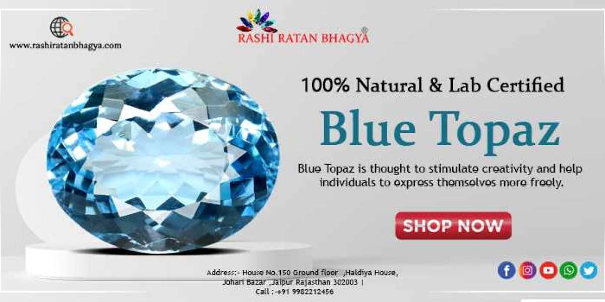 Get Original Blue Topaz Stone Online from Rashi Ratan Bhagya